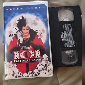 Disney 101 Dalmatians VHS Glenn Close Vintage 1996 Black Diamond Era